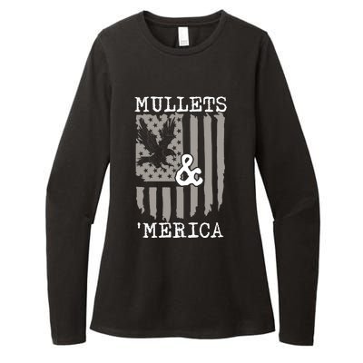 Mullet Eagle Flag Mullets And Merica | Party In The Back Womens CVC Long Sleeve Shirt