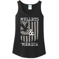 Mullet Eagle Flag Mullets And Merica | Party In The Back Ladies Essential Tank