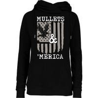 Mullet Eagle Flag Mullets And Merica | Party In The Back Womens Funnel Neck Pullover Hood