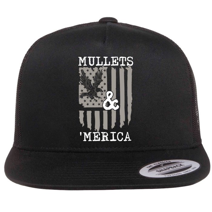 Mullet Eagle Flag Mullets And Merica | Party In The Back Flatbill Hat
