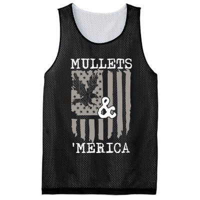Mullet Eagle Flag Mullets And Merica | Party In The Back Mesh Reversible Basketball Jersey Tank