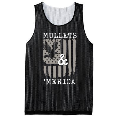 Mullet Eagle Flag Mullets And Merica | Party In The Back Mesh Reversible Basketball Jersey Tank