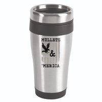 Mullet Eagle Flag Mullets And Merica | Party In The Back 16oz Travel Tumbler