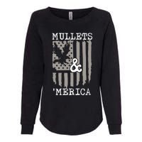 Mullet Eagle Flag Mullets And Merica | Party In The Back Womens California Wash Sweatshirt