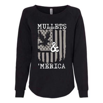 Mullet Eagle Flag Mullets And Merica | Party In The Back Womens California Wash Sweatshirt