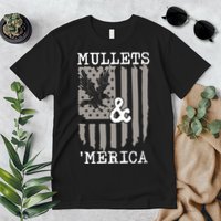 Mullet Eagle Flag Mullets And Merica | Party In The Back Premium T-Shirt