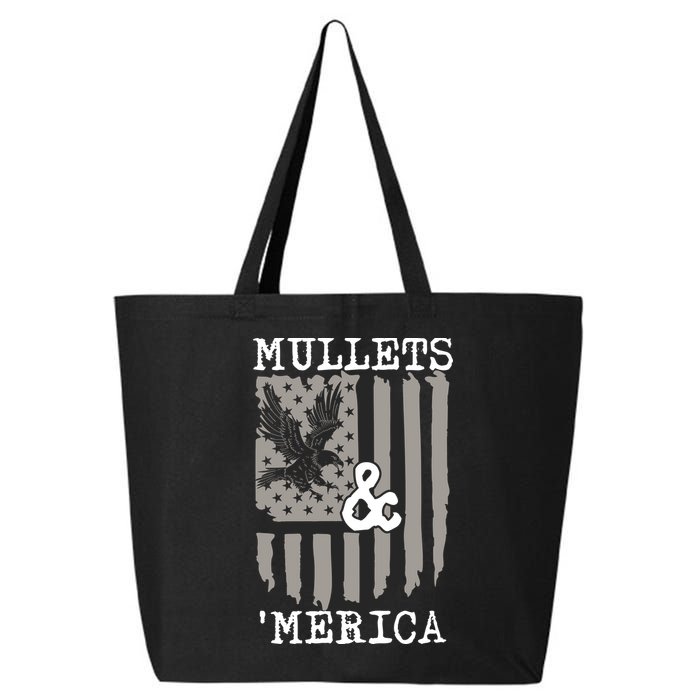 Mullet Eagle Flag Mullets And Merica | Party In The Back 25L Jumbo Tote