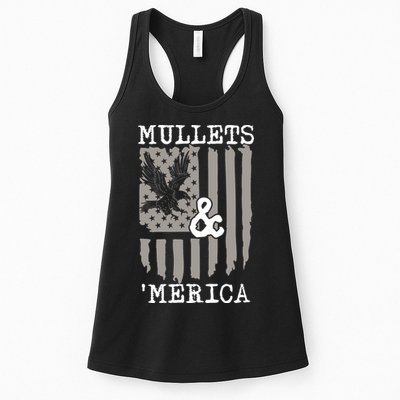 Mullet Eagle Flag Mullets And Merica | Party In The Back Womens Tank Top