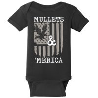 Mullet Eagle Flag Mullets And Merica | Party In The Back Baby Bodysuit