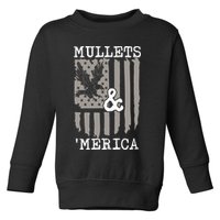 Mullet Eagle Flag Mullets And Merica | Party In The Back Toddler Sweatshirt