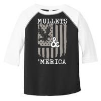 Mullet Eagle Flag Mullets And Merica | Party In The Back Toddler Fine Jersey T-Shirt