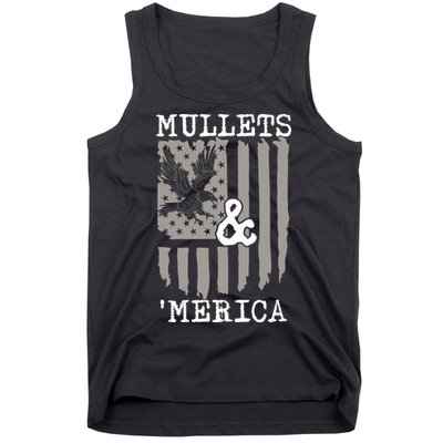 Mullet Eagle Flag Mullets And Merica | Party In The Back Tank Top