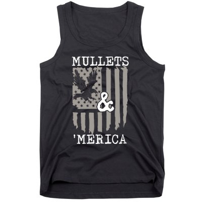 Mullet Eagle Flag Mullets And Merica | Party In The Back Tank Top