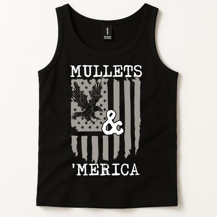 Mullet Eagle Flag Mullets And Merica | Party In The Back Tank Top