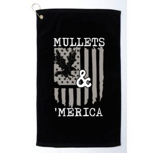 Mullet Eagle Flag Mullets And Merica | Party In The Back Platinum Collection Golf Towel