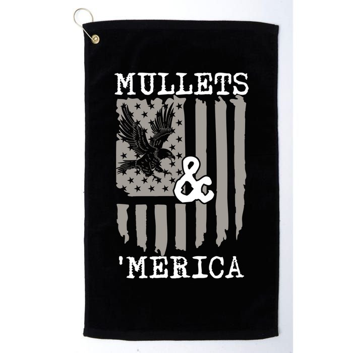 Mullet Eagle Flag Mullets And Merica | Party In The Back Golf Towel