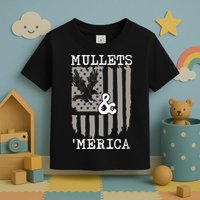 Mullet Eagle Flag Mullets And Merica | Party In The Back Toddler T-Shirt