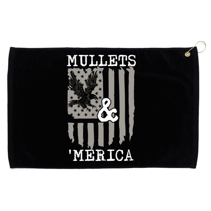 Mullet Eagle Flag Mullets And Merica | Party In The Back Grommeted Golf Towel