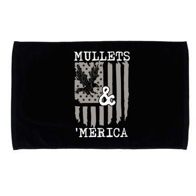 Mullet Eagle Flag Mullets And Merica | Party In The Back Microfiber Hand Towel
