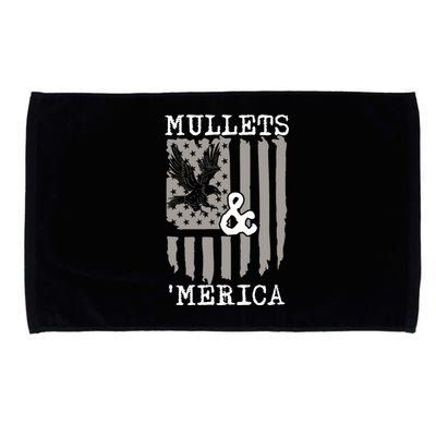 Mullet Eagle Flag Mullets And Merica | Party In The Back Microfiber Hand Towel