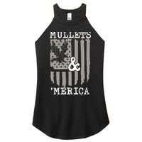 Mullet Eagle Flag Mullets And Merica | Party In The Back Women's Perfect Tri Rocker Tank