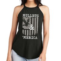 Mullet Eagle Flag Mullets And Merica | Party In The Back Women's Perfect Tri Rocker Tank