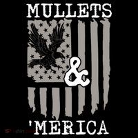 Mullet Eagle Flag Mullets And Merica | Party In The Back Women's V-Neck T-Shirt