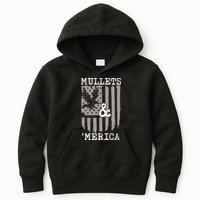 Mullet Eagle Flag Mullets And Merica | Party In The Back Kids Hoodie