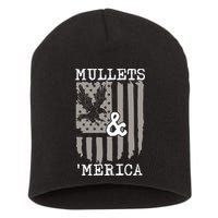 Mullet Eagle Flag Mullets And Merica | Party In The Back Short Acrylic Beanie