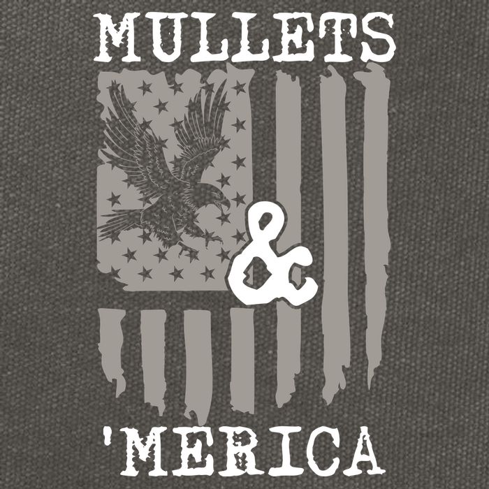 Mullet Eagle Flag Mullets And Merica | Party In The Back Cotton Canvas Backpack