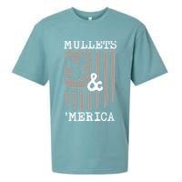 Mullet Eagle Flag Mullets And Merica | Party In The Back Sueded Cloud Jersey T-Shirt