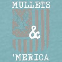 Mullet Eagle Flag Mullets And Merica | Party In The Back Sueded Cloud Jersey T-Shirt