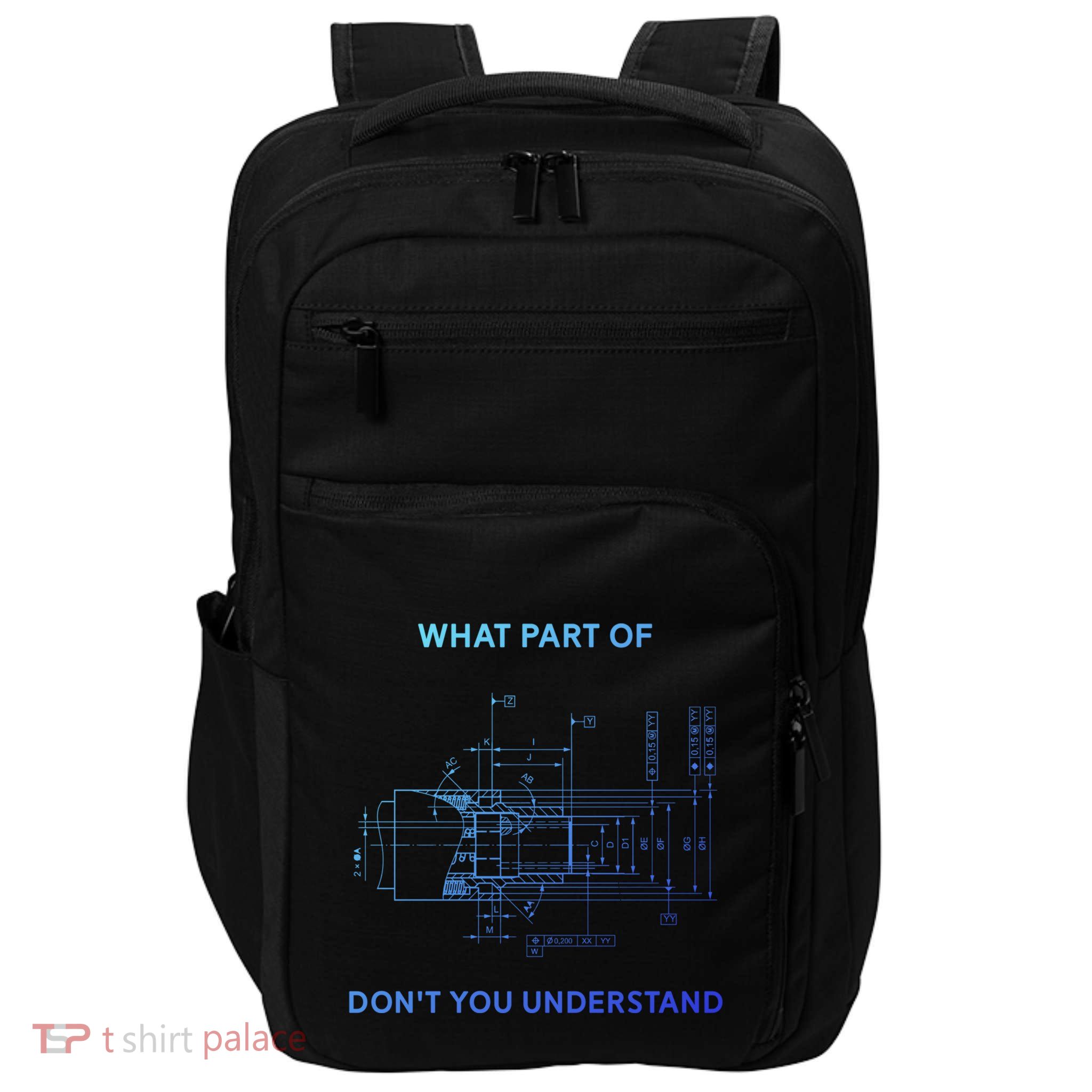 Mechanical Engineer Funny Gift Impact Tech Backpack