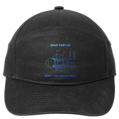 Mechanical Engineer Funny Gift 7-Panel Snapback Hat