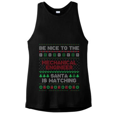 Mechanical Engineer Gift Mechanical Engineer Ugly Sweater Ladies PosiCharge Tri-Blend Wicking Tank
