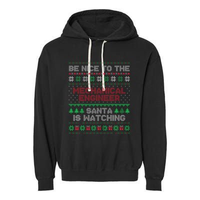 Mechanical Engineer Gift Mechanical Engineer Ugly Sweater Garment-Dyed Fleece Hoodie