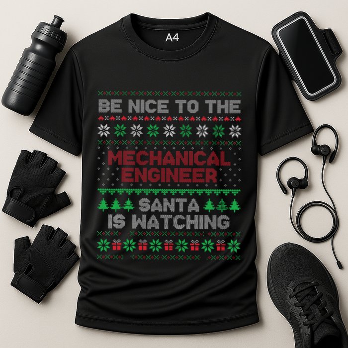 Mechanical Engineer Gift Mechanical Engineer Ugly Sweater Performance Shirt