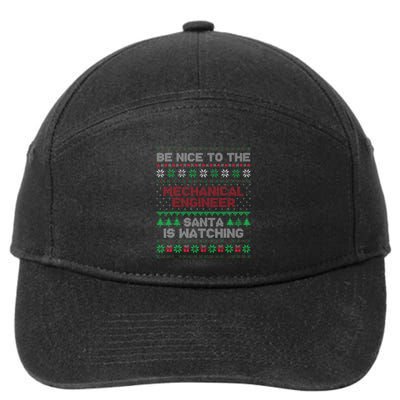 Mechanical Engineer Gift Mechanical Engineer Ugly Sweater 7-Panel Snapback Hat