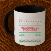 Mechanical Engineer Gift Mechanical Engineer Ugly Sweater Mug