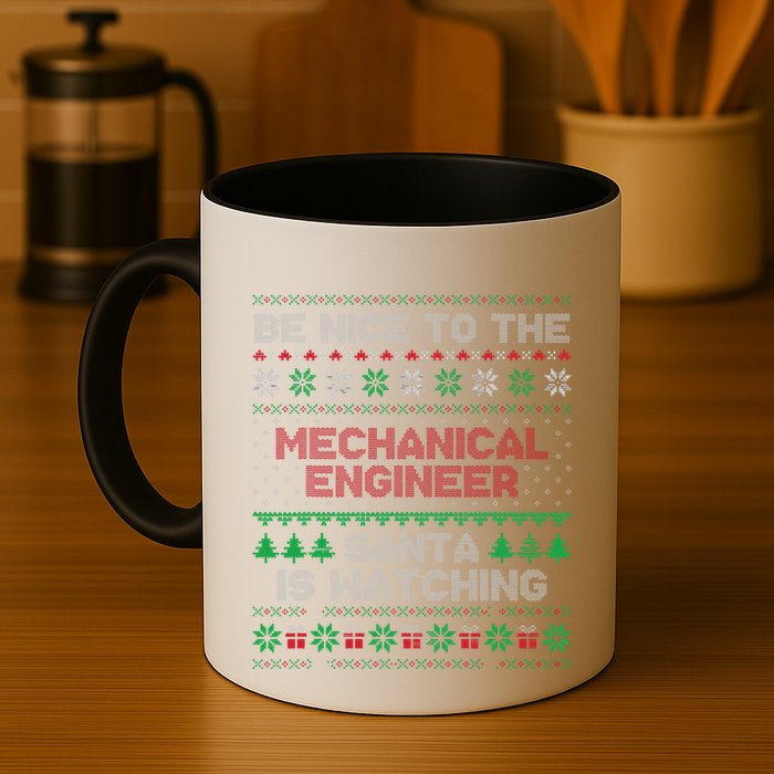 Mechanical Engineer Gift Mechanical Engineer Ugly Sweater Mug