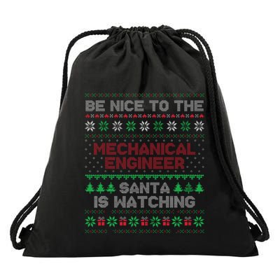 Mechanical Engineer Gift Mechanical Engineer Ugly Sweater Drawstring Bag