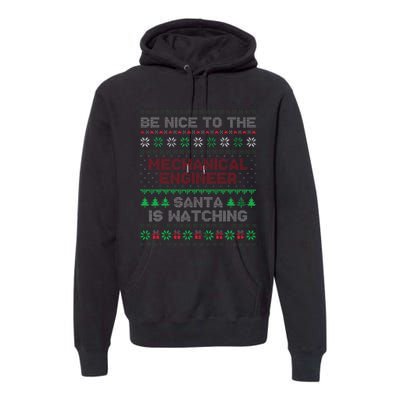 Mechanical Engineer Gift Mechanical Engineer Ugly Sweater Premium Hoodie