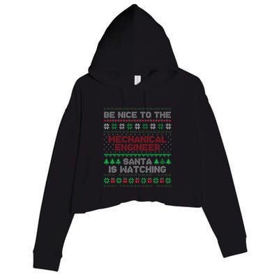 Mechanical Engineer Gift Mechanical Engineer Ugly Sweater Crop Fleece Hoodie