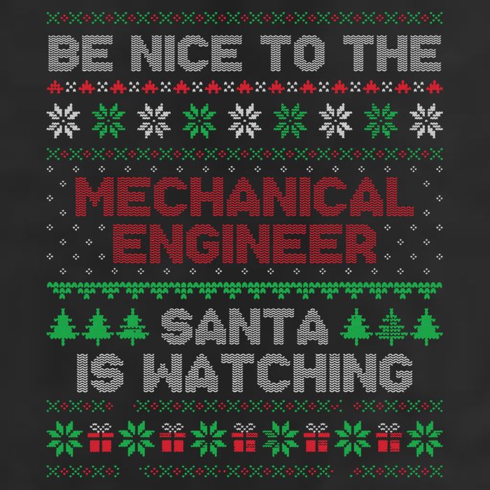 Mechanical Engineer Gift Mechanical Engineer Ugly Sweater Large Microfiber Waffle Golf Towel