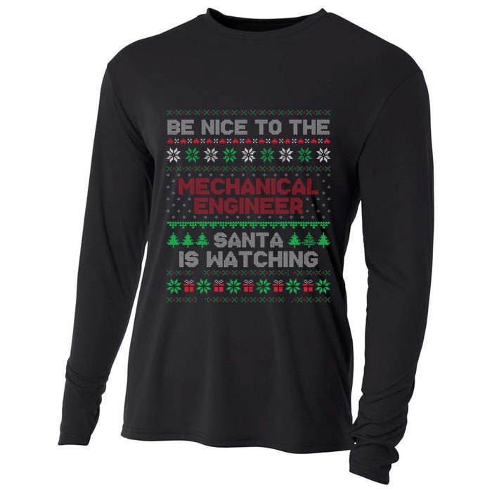 Mechanical Engineer Gift Mechanical Engineer Ugly Sweater Cooling Performance Long Sleeve Crew