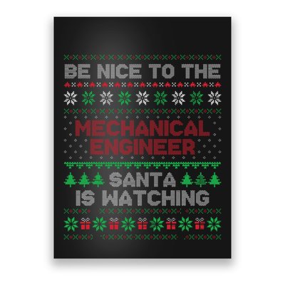 Mechanical Engineer Gift Mechanical Engineer Ugly Sweater Poster