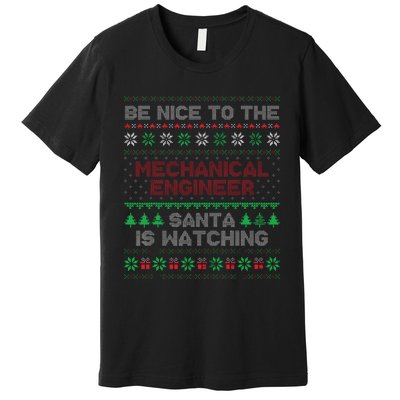 Mechanical Engineer Gift Mechanical Engineer Ugly Sweater Premium T-Shirt