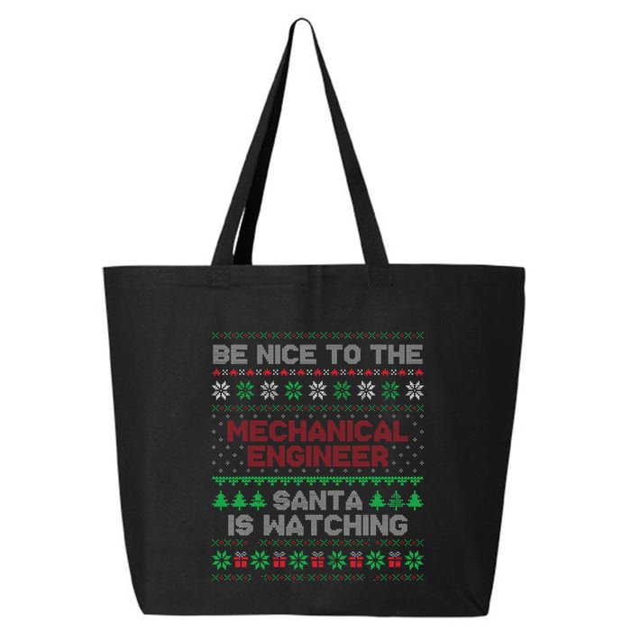 Mechanical Engineer Gift Mechanical Engineer Ugly Sweater 25L Jumbo Tote