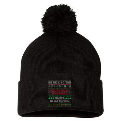 Mechanical Engineer Gift Mechanical Engineer Ugly Sweater Pom Pom 12in Knit Beanie