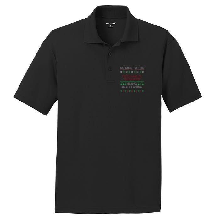 Mechanical Engineer Gift Mechanical Engineer Ugly Sweater PosiCharge RacerMesh Polo